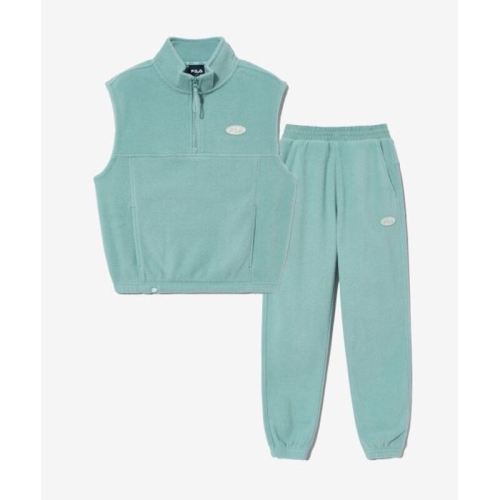 휠라 kids 플리스 반집엎 조끼 상하세트FK2FSG4101XBBO