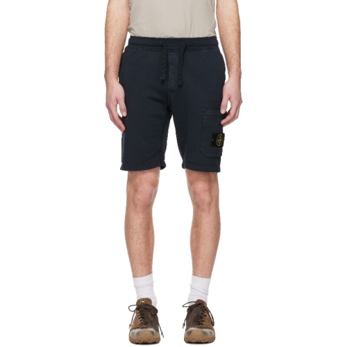 스톤아일랜드 반바지 네이비 6200011 오가닉 코튼 플리스 쇼츠 261828M193020