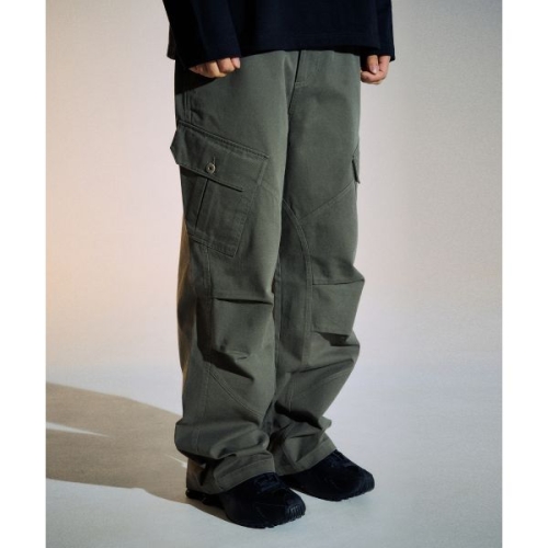 슬로우애시드 SLOW ACID 디비전 코튼 카고 팬츠 카키그레이 S24FPT02KG 147879