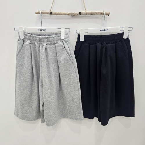 에꼴리에 시흥모다 주니어 유니 원턱 버뮤다 트레이닝팬츠 26B023