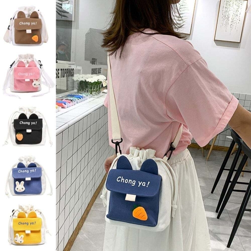 크로스 메신져백 슬링백 인형 뱃지 미니 ELG-184