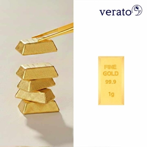 베라토  24K 순금 재물복 골드바 1g