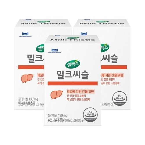 매일유업 셀렉스 밀크씨슬 500mg 30정