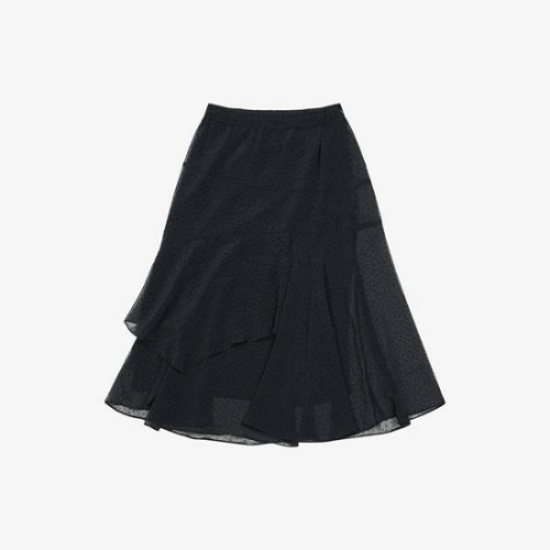 SI 올밴딩 도트 언발 플레어 스커트 SSLSSAH02303 SSLSS23030