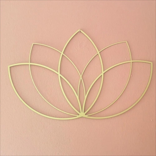 로터스  골드 벽장식 금속 1 선물 장식 모던 TY8056 예술 벽 요가 교사 연꽃 거실 위 침대