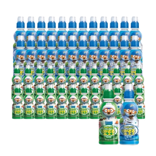 팔도 뽀로로 사과 235ml x 24개 + 밀크 235ml x 24개