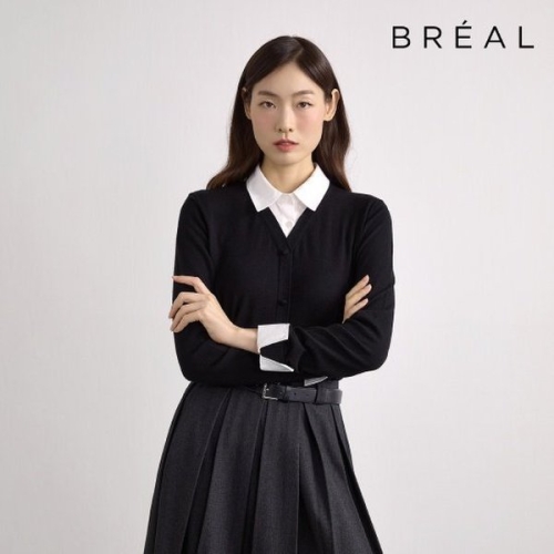 브리엘 여성 셔츠 레이어드 니트 2종