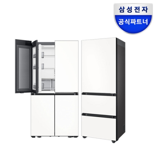 삼성전자 비스포크 키친핏 Max RM70F63M2Z + 키친핏 에센셜 RQ33DB74D2AP (화이트)