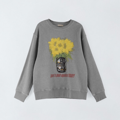 앤클라인 빈티지 코튼 플라워 맨투맨 N5IS001