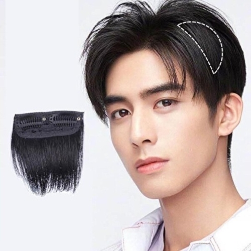 남성 간편 착용 댄디 스타일 옆머리 윗머리 부분 가발 KYR-WFD76A2
