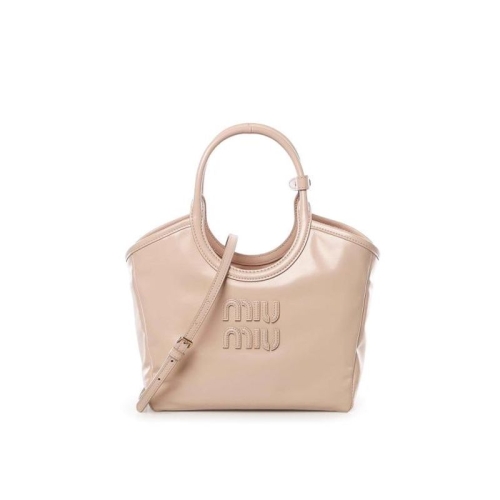 미우미우 라프리마 여성 토트 백 Ivy 레더 5BA2842IEOF0236 Nude Neutrals /8