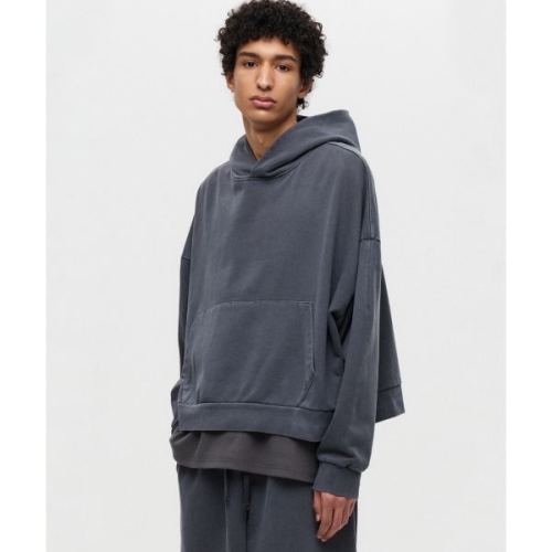 피그먼트 디파인 워싱 크롭 후디 차콜 1918561