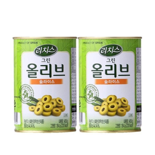동서식품 리치스 그린 올리브 슬라이스 405g