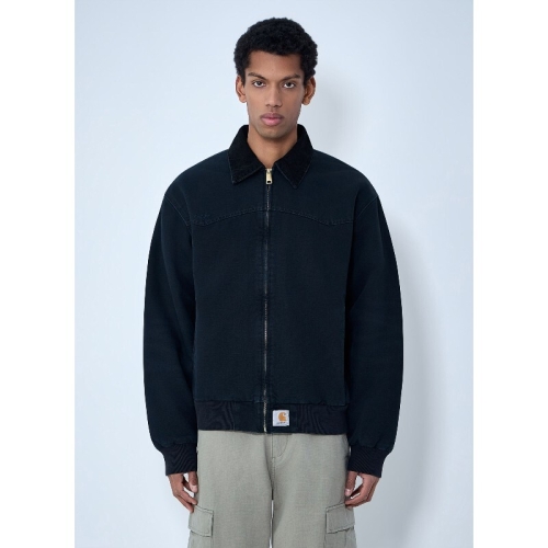 칼하트 남성 윕 산타 페 로고 패치 코튼 봄버_I036240 00EB7 03