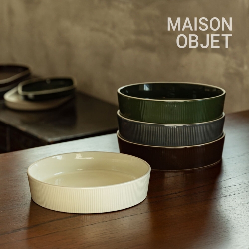 메종오브제 윤도자기 차곡 샐러드볼