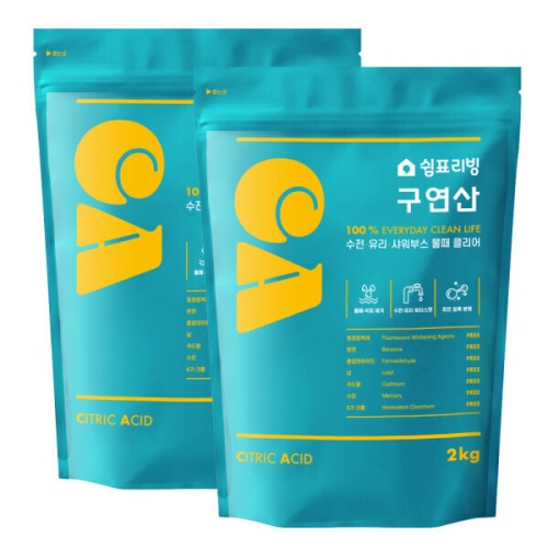 쉼표리빙 구연산 2kg