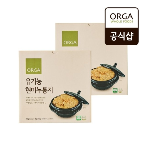 올가홀푸드  유기농 현미 누룽지 450g