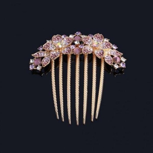 포인트 퍼플 뒤꽂이 헤어핀 헤어장식 WD7E4E9