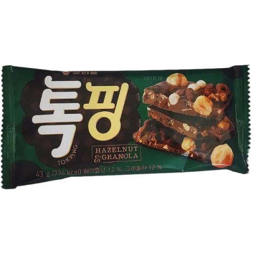 오리온  톡핑 헤이즐넛 그래놀라 43g