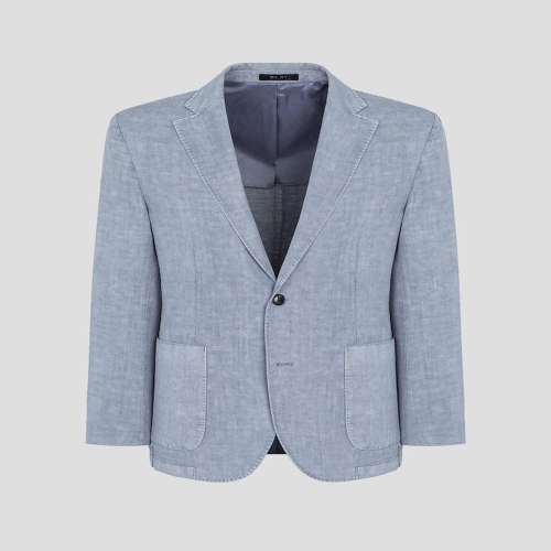 갤럭시 라이프스타일 라이프스타일 린넨혼방 가먼트다잉 재킷 블루 GC6211M07P