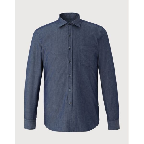 인디안 데님 솔리드 셔츠._MIUNL3S1261