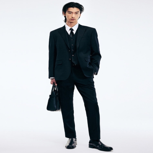 TNGT 남성 Classic Wool Suit Pants Black_TNPA6E103BK