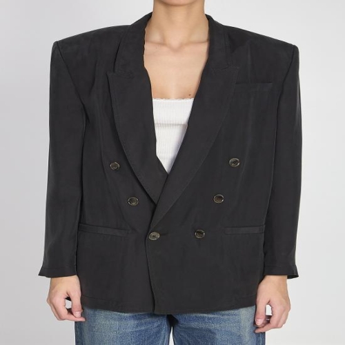 생로랑 자켓 851026Y6J78 1000 BLACK