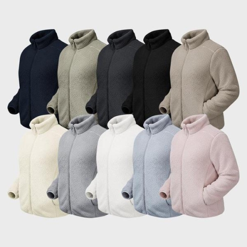 셀러허브 후리스 여성 플리스 자켓 뽀글이 집업 하이넥 양털자 S41559853