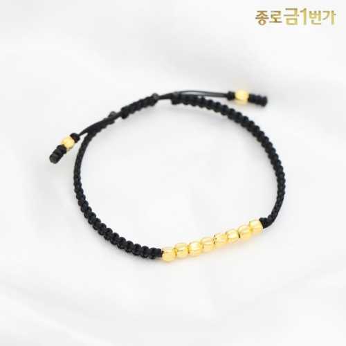 종로금1번가  사각볼 매듭 팔찌 1.875g