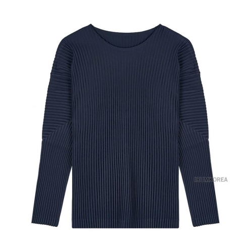 옴므 플리세 FW25 남성 플리츠 긴팔 티셔츠 HP58JK521 75
