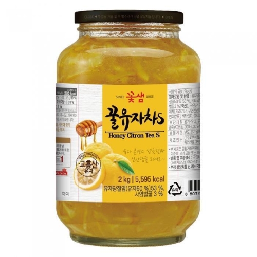 꽃샘식품  꿀유자차S 2kg