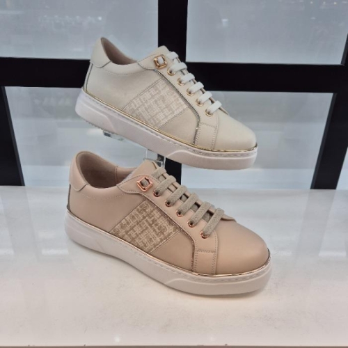 엘칸토 HC11 소가죽 여성 스니커즈 T0K8U61P3W