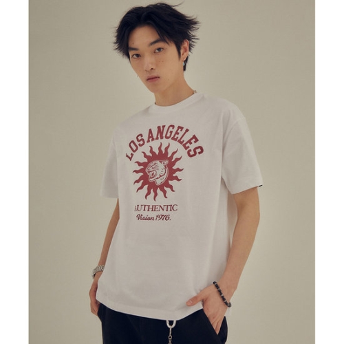 비전스트릿웨어 VSW Tiger Arch T-Shirts Red_VS252TS003RD