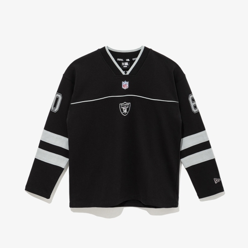 뉴에라 키즈 NFL 라스베이거스 레이더스 스포츠 롱 슬리브 티셔츠 블랙 14443500