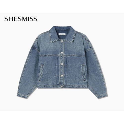 쉬즈미스 여성 캐주얼 워싱 밴딩 자켓 SSMJKQ12020