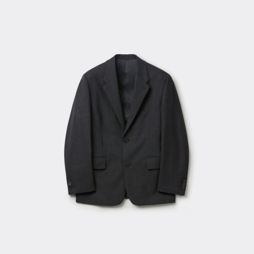 커스텀멜로우 그레이 릴랙스드 핏 셋업 자켓 CWJAW25622GYD