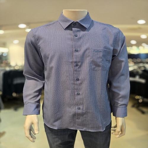 인디안 솔리드 라이크 체크 남방MIE-NL4S-1201