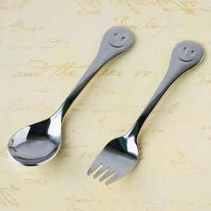 DM코리아 스마일 유아숟가락 포크 어린이수저 국산