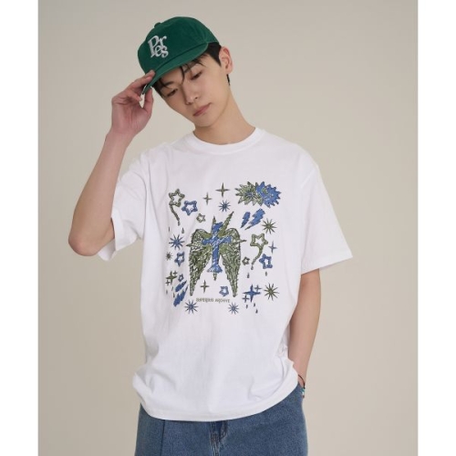 갤럭시 슈퍼서브 헤븐 반팔 티셔츠 화이트 1936104