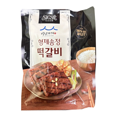 롯데웰푸드 식사이론 형제송정 떡갈비 420g
