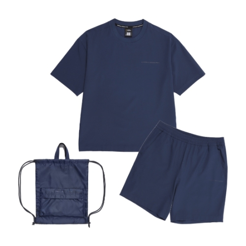 내셔널지오그래픽 택가 99,000 N252UPB900 우븐 반팔 반바지 스트링백 3PCS 세트 4종 787932