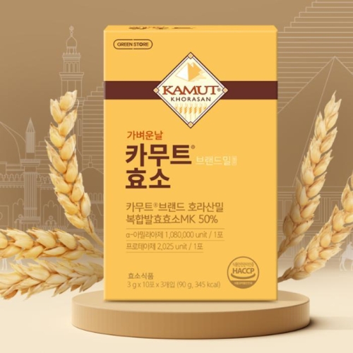 그린스토어 가벼운날 카무트 브랜드밀 효소 30포