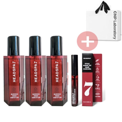 헤드스파7 블루밍매직 헤어스타일러 160ml 3개+스타일 매직 핏 헤어마스카라 12ml 4종세트
