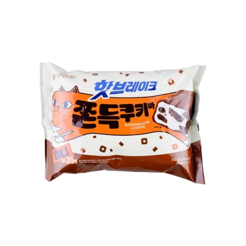 오리온  핫브레이크 쫀득쿠키바 미니 352g