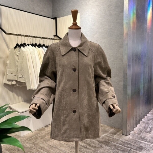 Ab.f.z AOA5HL04G_A라인 스웨이드 자켓