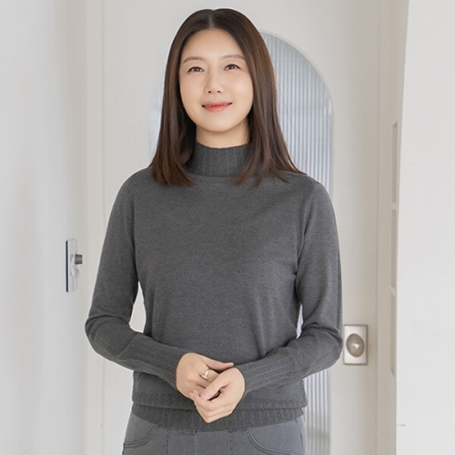 마담4060 엄마옷 니트 여성 데일리 비스반폴라 -YKN2601023