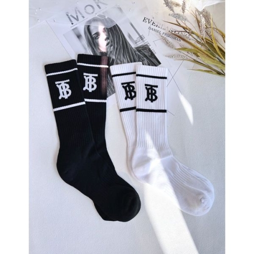TB 모노그램 스포츠 양말 블랙 화이트 76539282