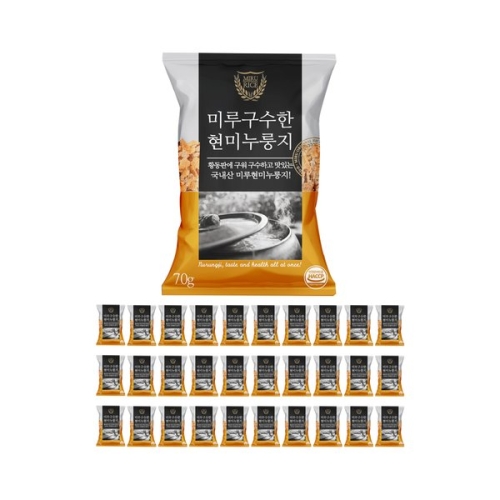 (주)누룽지  미루 구수한 현미 누룽지 70g