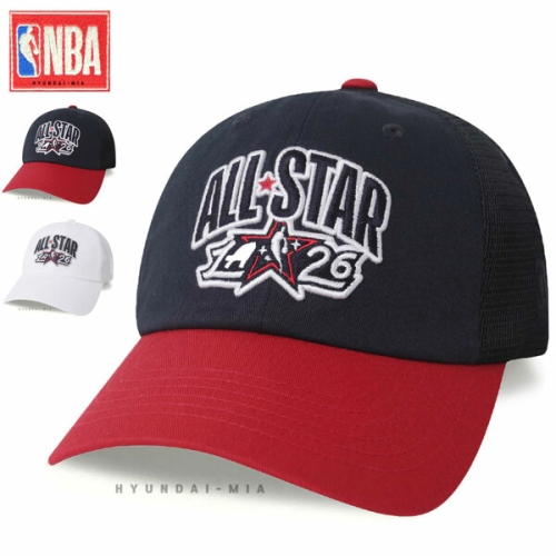 NBA 남자 여자 스포트 농구 올스타 메쉬 통기성 16수 소프트 야구 볼캡 모자 65AP276P