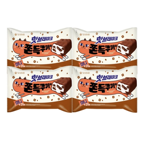 오리온  핫브레이크 쫀득쿠키바 미니 352g